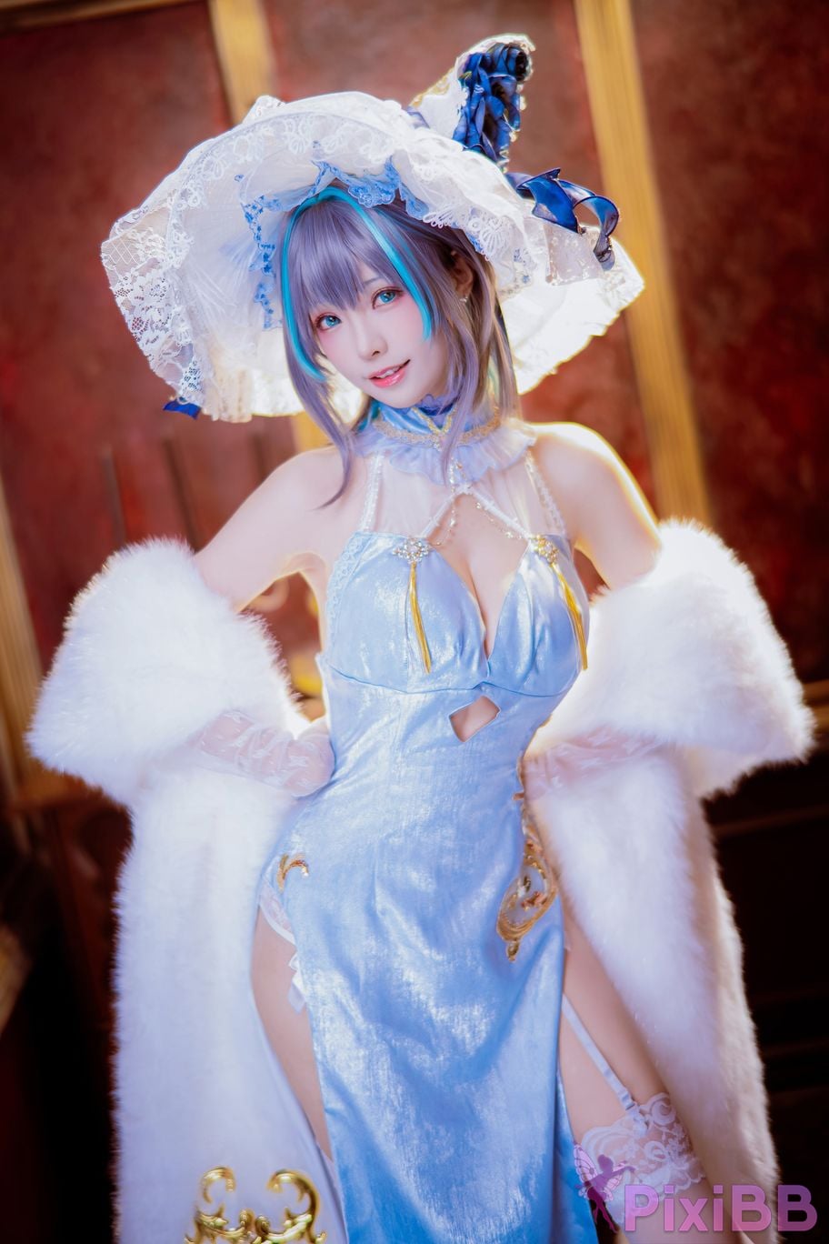 Cosplayer Ely eee ElyEE child Cheshire Cheongsam ver PixiBB.COM 002