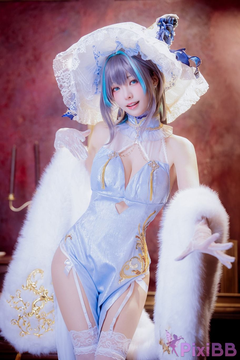 Cosplayer Ely eee ElyEE child Cheshire Cheongsam ver PixiBB.COM 003
