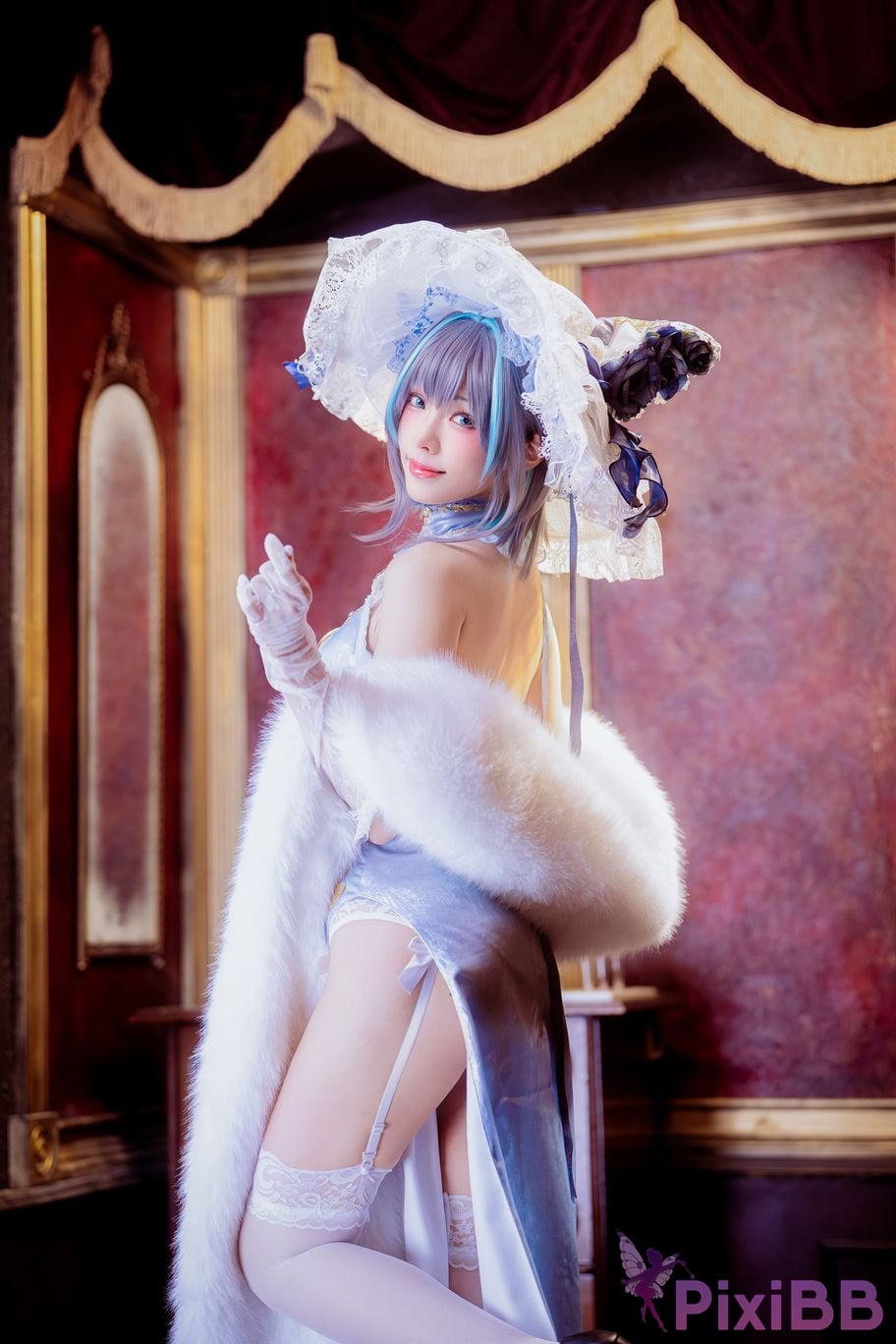 Cosplayer Ely eee ElyEE child Cheshire Cheongsam ver PixiBB.COM 004