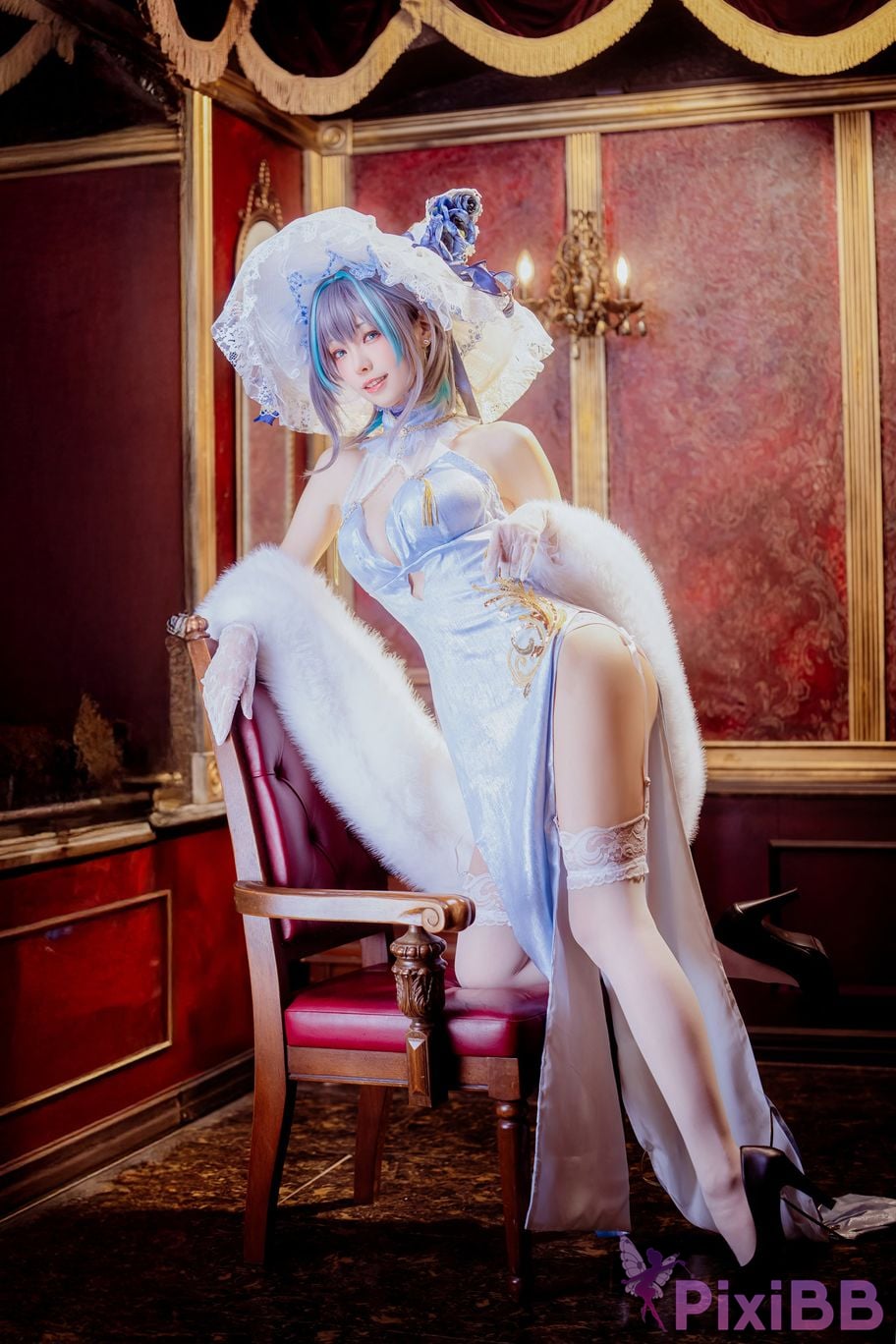 Cosplayer Ely eee ElyEE child Cheshire Cheongsam ver PixiBB.COM 010