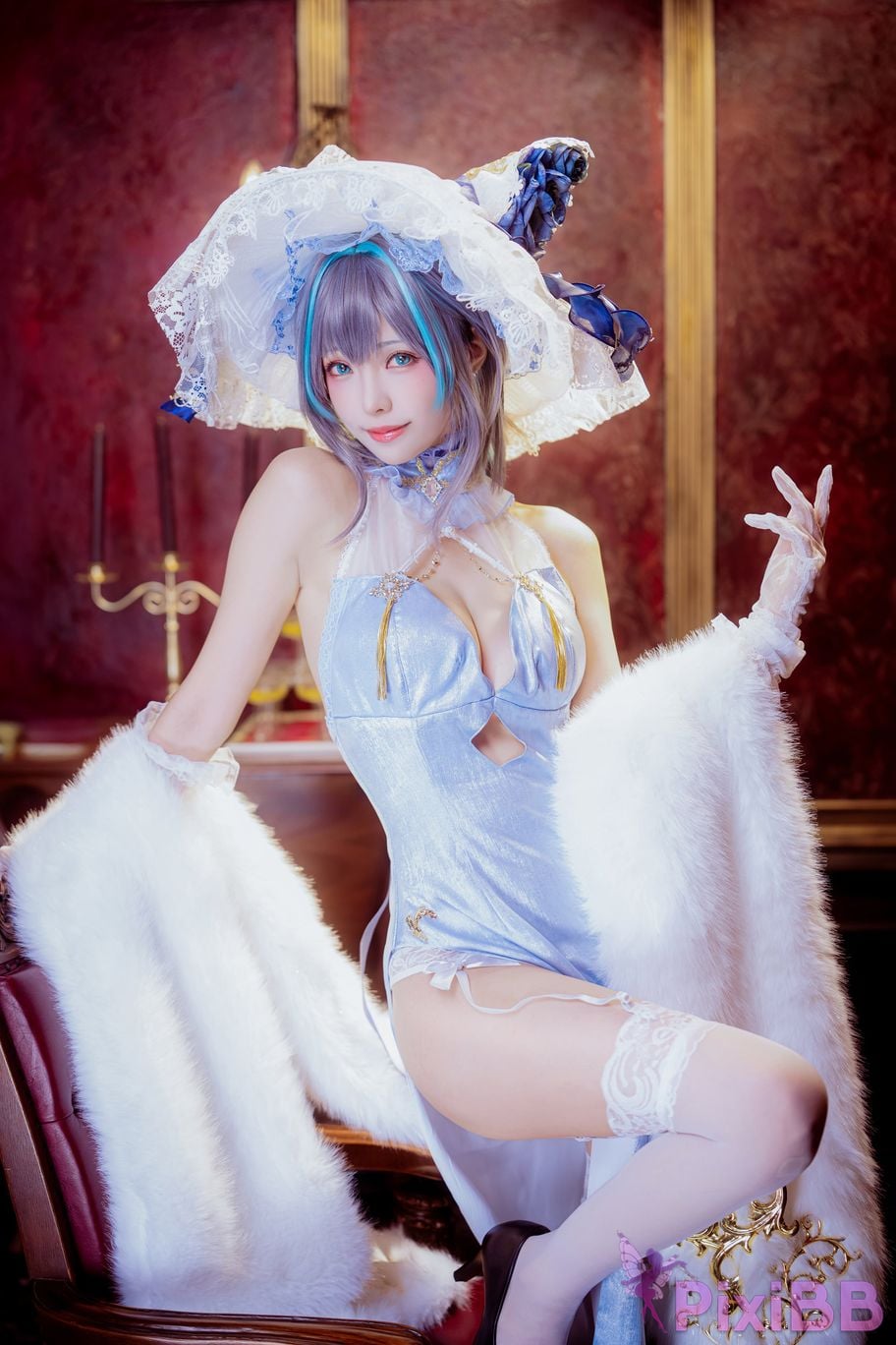 Cosplayer Ely eee ElyEE child Cheshire Cheongsam ver PixiBB.COM 011