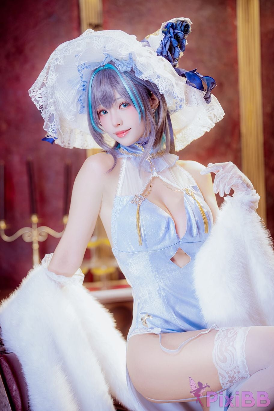 Cosplayer Ely eee ElyEE child Cheshire Cheongsam ver PixiBB.COM 013