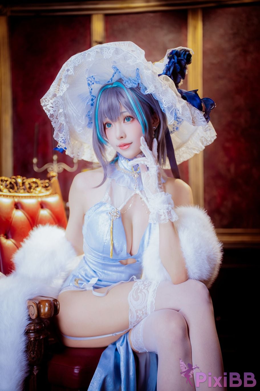 Cosplayer Ely eee ElyEE child Cheshire Cheongsam ver PixiBB.COM 017