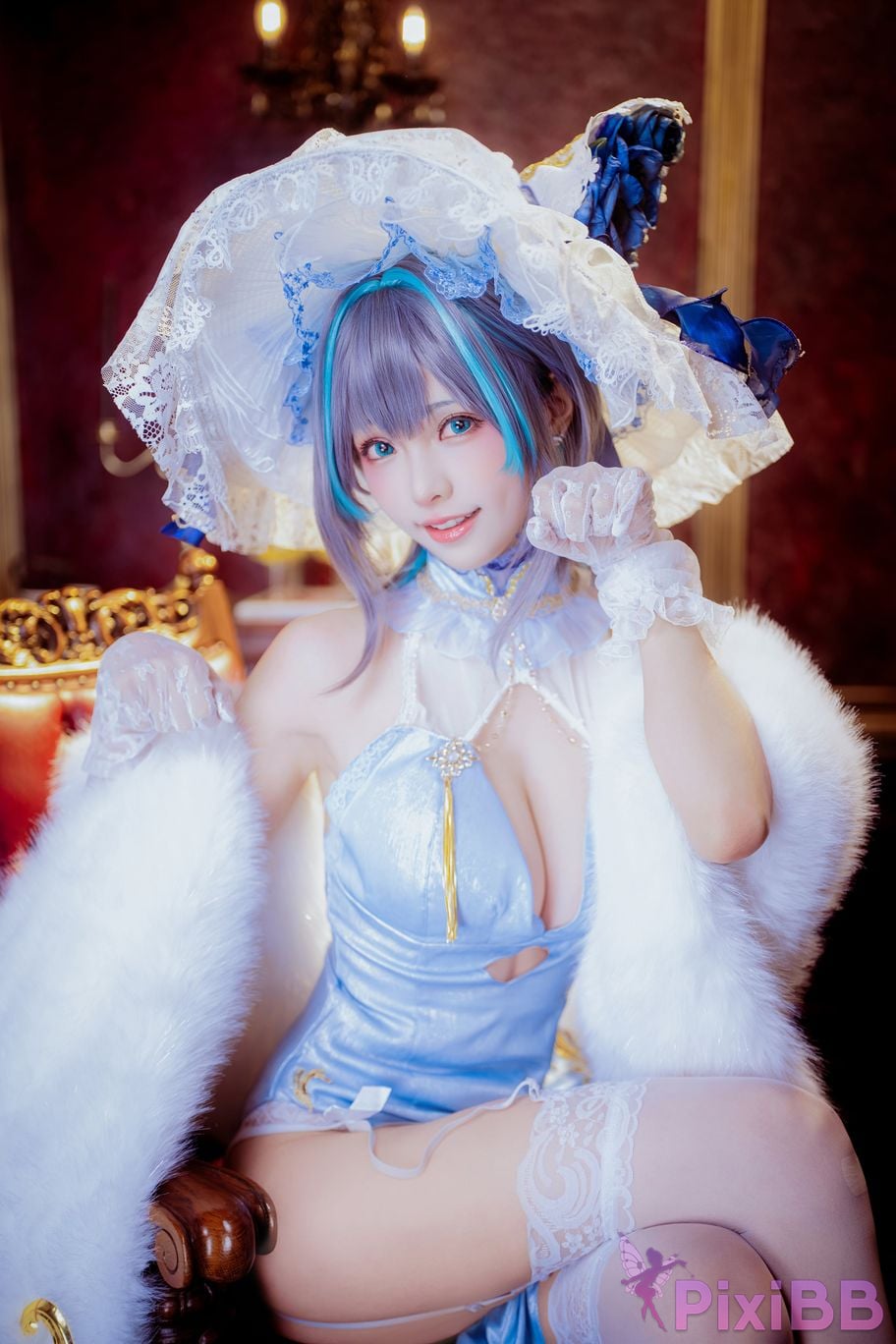 Cosplayer Ely eee ElyEE child Cheshire Cheongsam ver PixiBB.COM 019