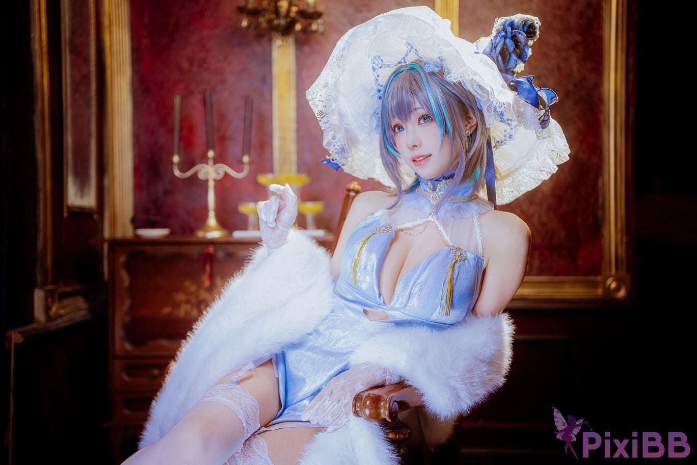 Cosplayer Ely eee ElyEE child Cheshire Cheongsam ver PixiBB.COM 024