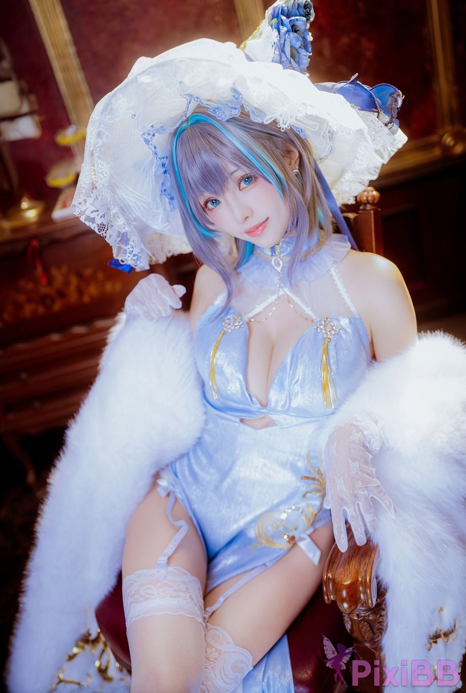 Cosplayer Ely eee ElyEE child Cheshire Cheongsam ver PixiBB.COM 025