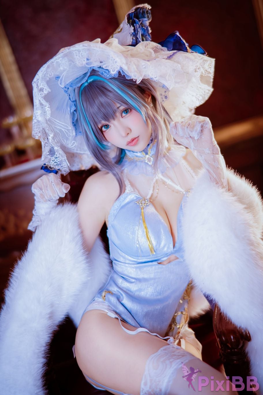 Cosplayer Ely eee ElyEE child Cheshire Cheongsam ver PixiBB.COM 034