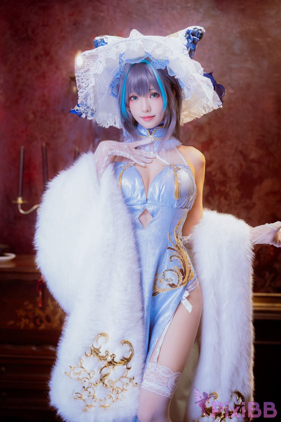 Cosplayer Ely eee ElyEE child Cheshire Cheongsam ver PixiBB.COM 035