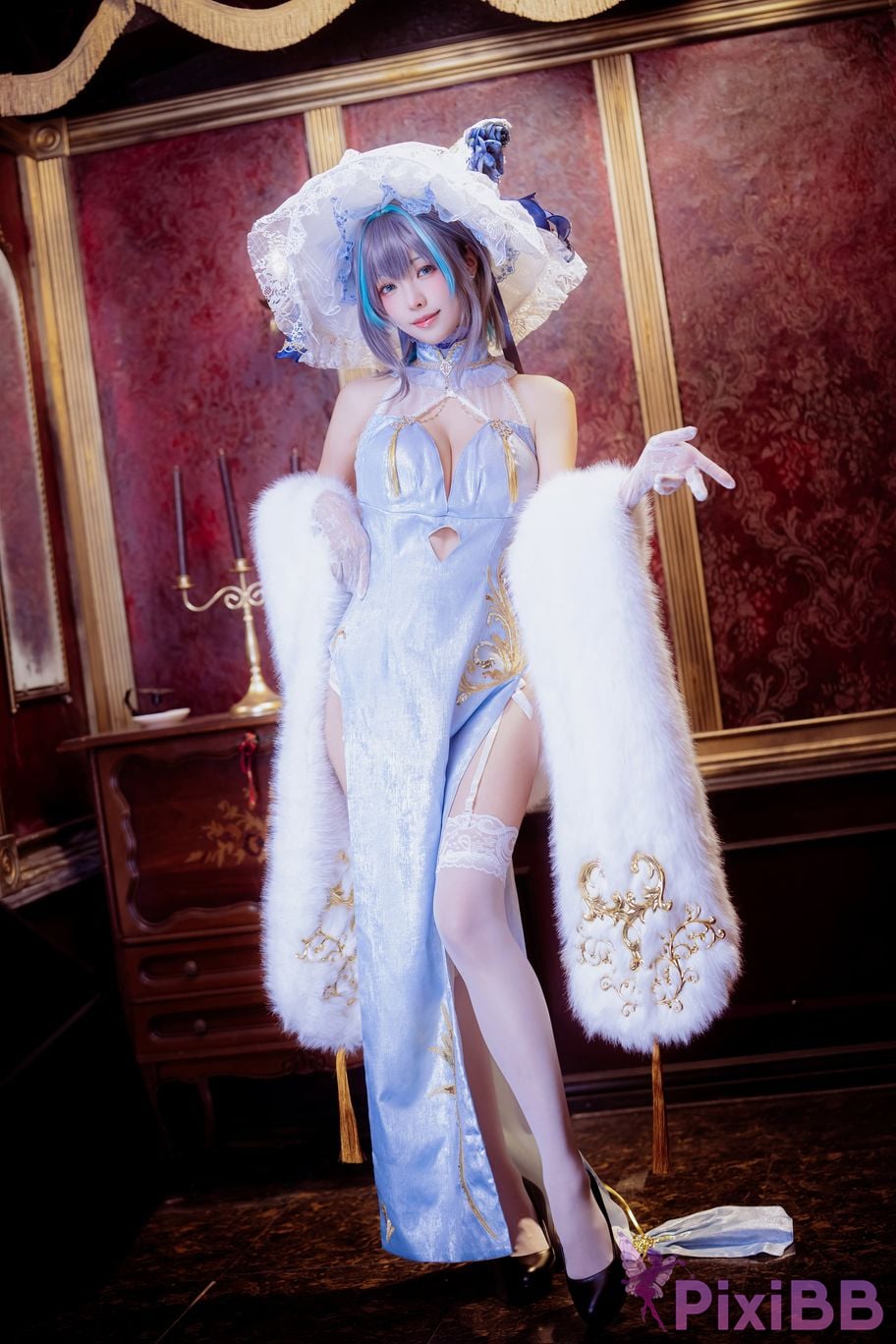 Cosplayer Ely eee ElyEE child Cheshire Cheongsam ver PixiBB.COM 036
