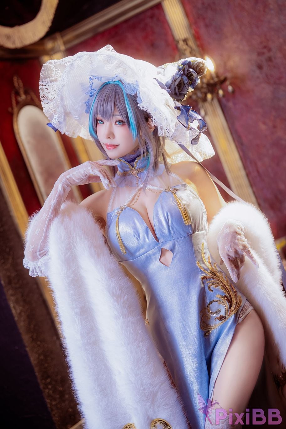 Cosplayer Ely eee ElyEE child Cheshire Cheongsam ver PixiBB.COM 037