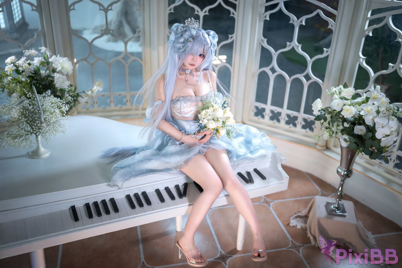 Cosplayer Double Jibaobao is delicious cinderella dress PixiBB.COM 001