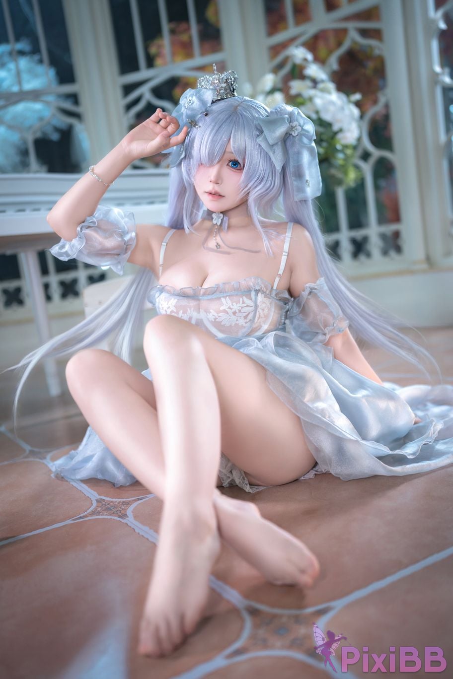 Cosplayer Double Jibaobao is delicious cinderella dress PixiBB.COM 002