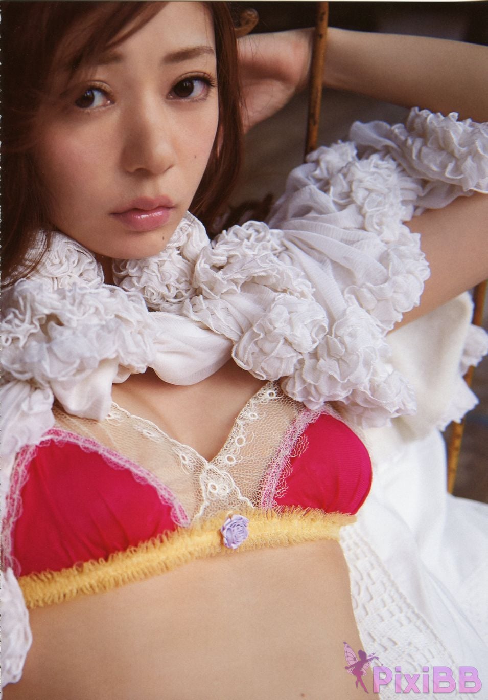 Japanese Idol Yuria Haga photo collection red x pink PixiBB.COM 045