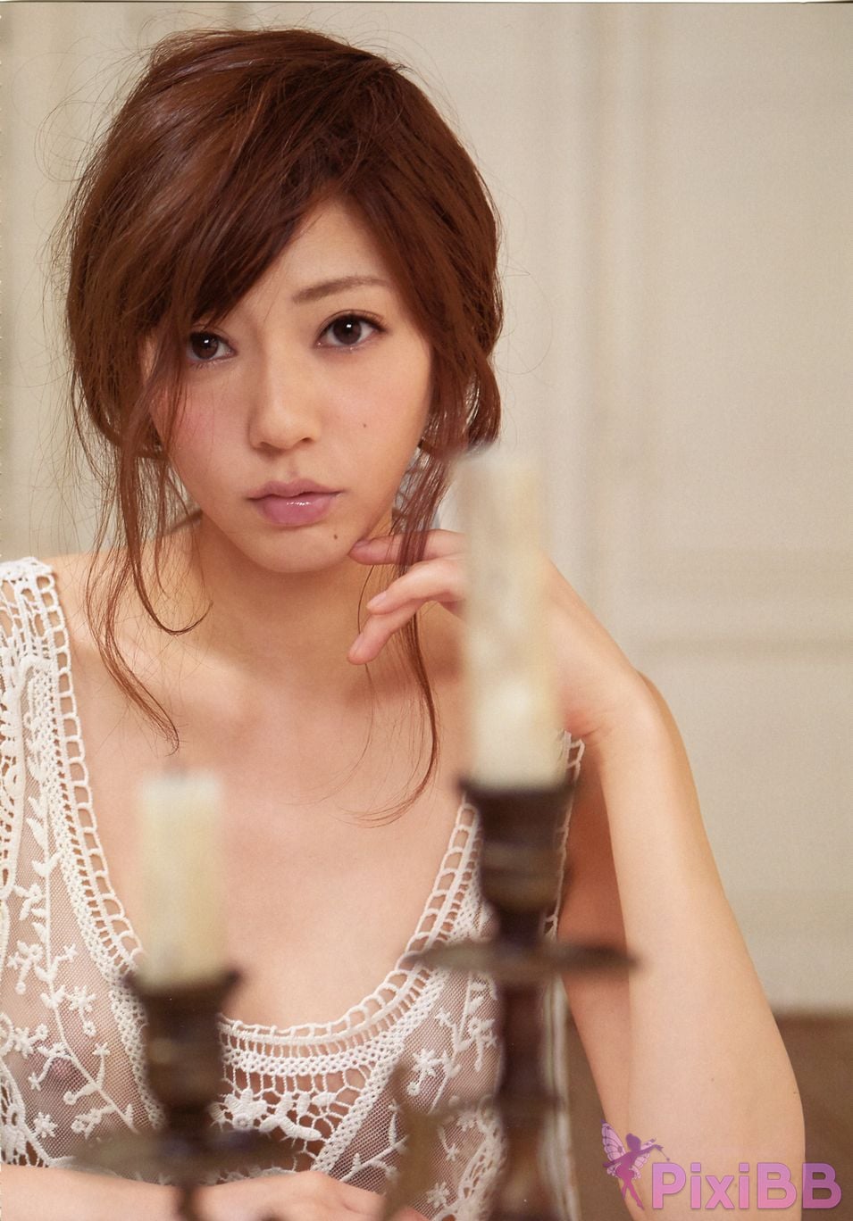 Japanese Idol Yuria Haga photo collection red x pink PixiBB.COM 060
