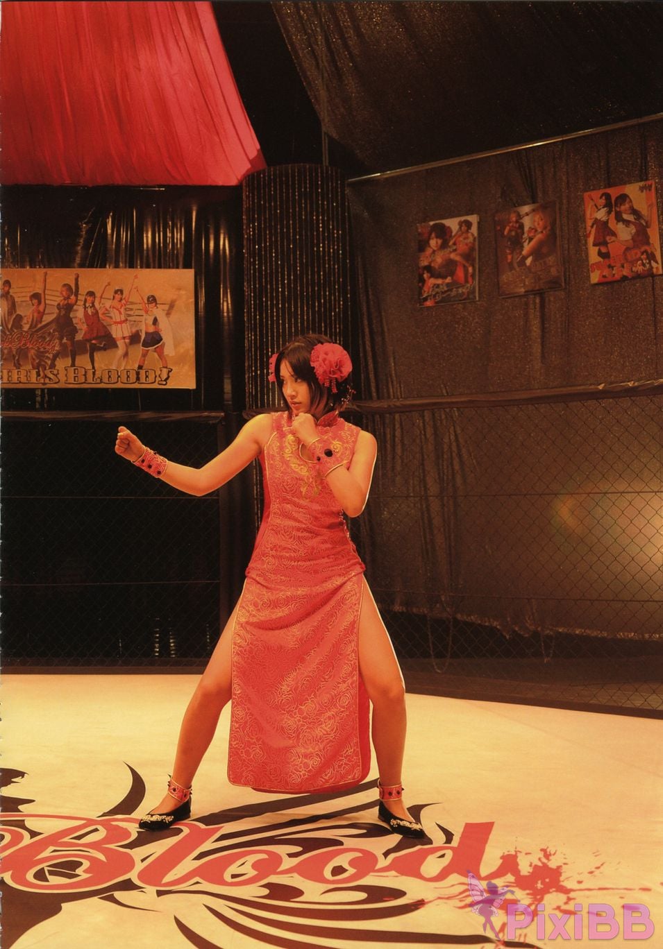 Japanese Idol Yuria Haga photo collection red x pink PixiBB.COM 087