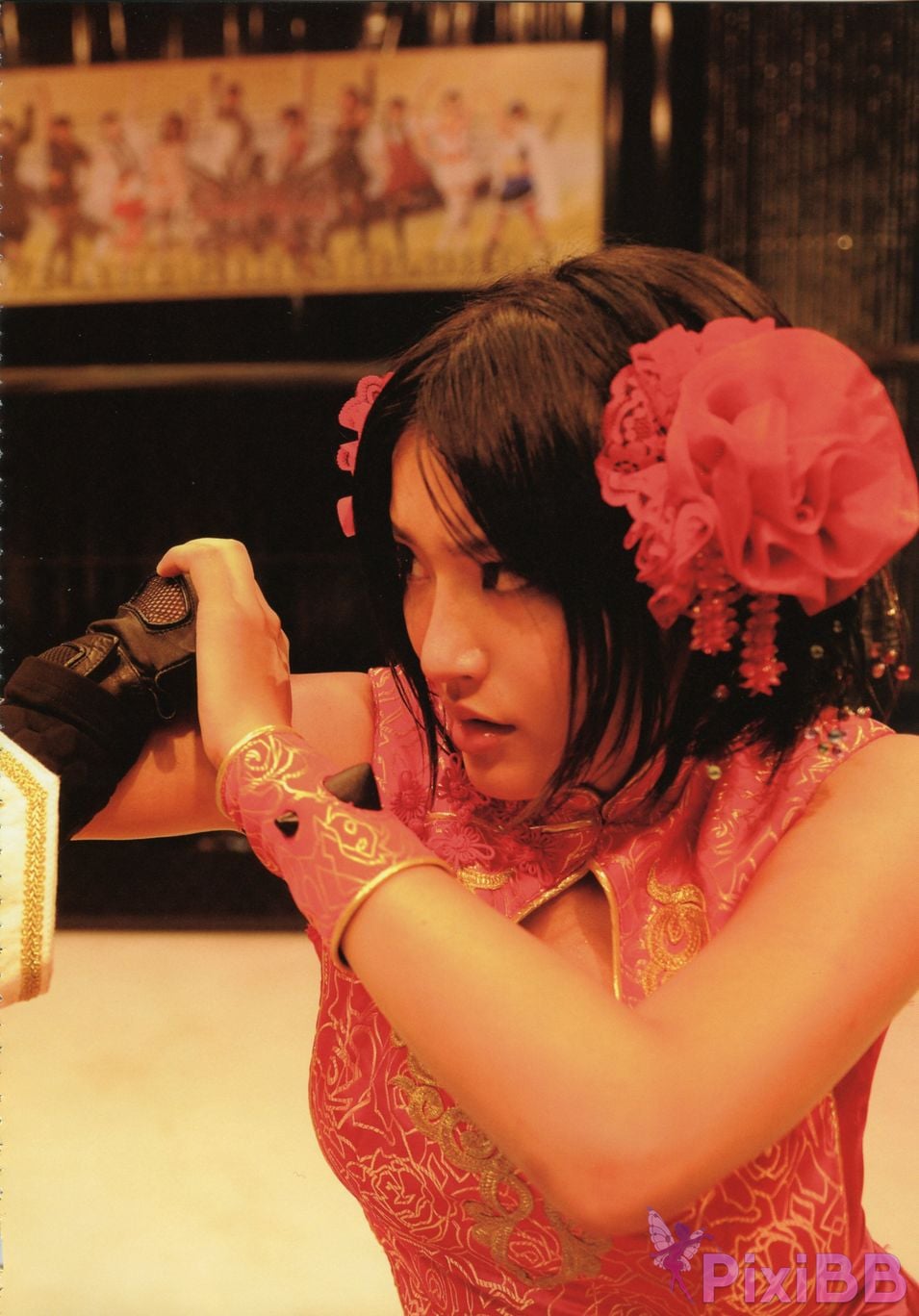 Japanese Idol Yuria Haga photo collection red x pink PixiBB.COM 089