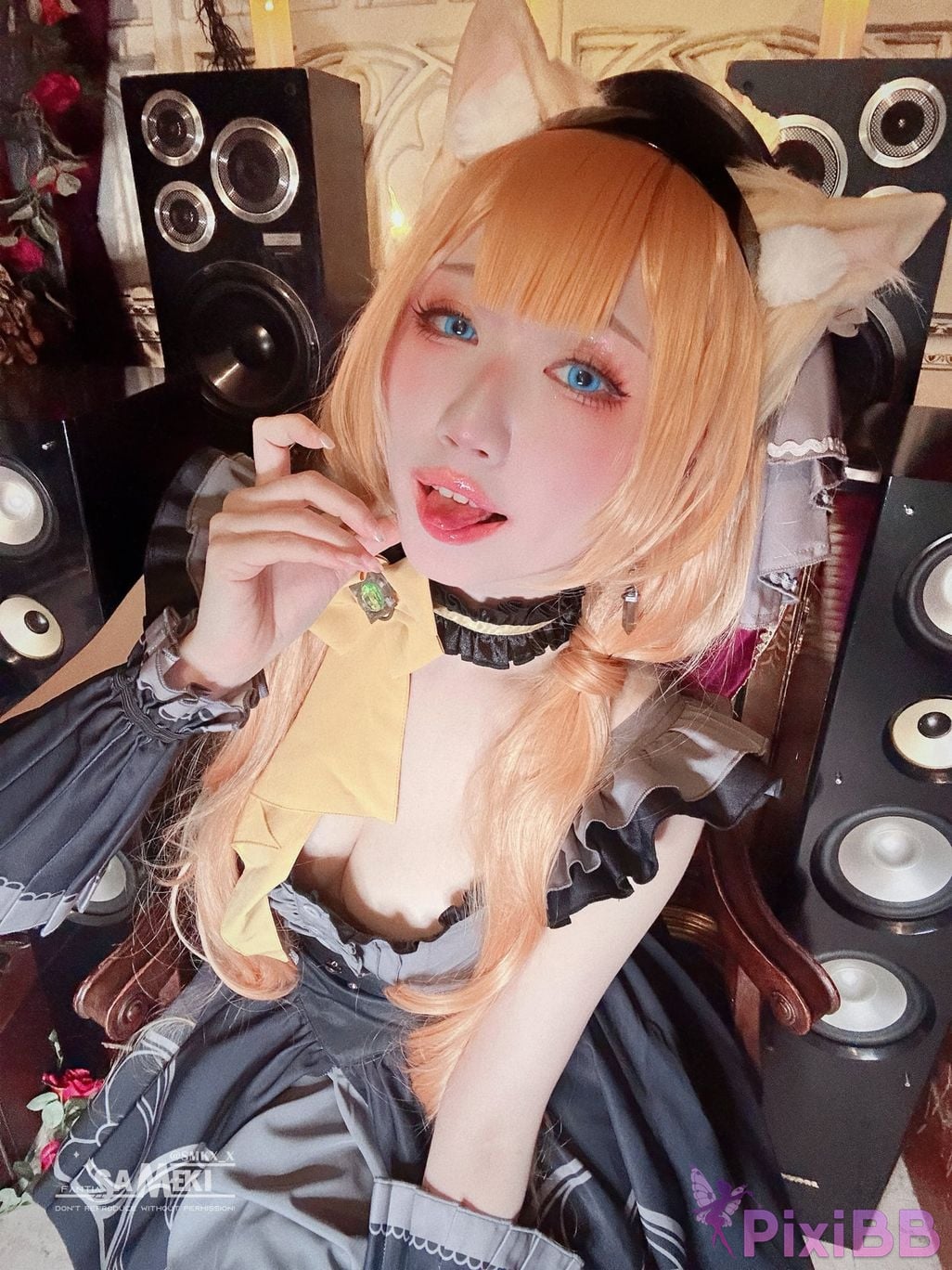 Cosplay Sameki Blue Archive Mari PixiBB.COM 020