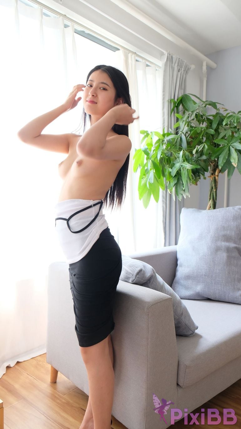 Private Photoshoot He Rui Long legged sister goddess Full scale private photography PixiBB.COM 198