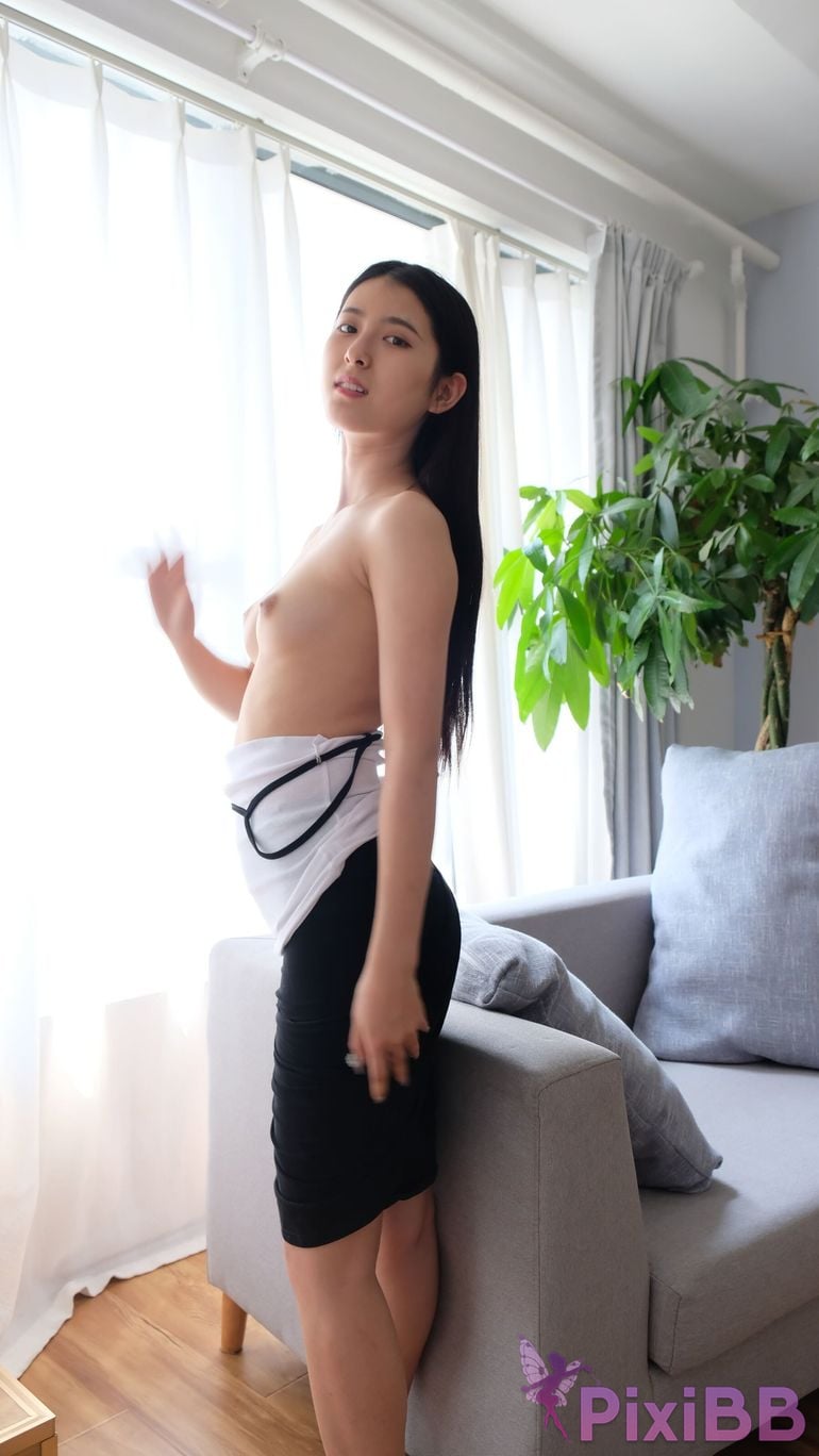 Private Photoshoot He Rui Long legged sister goddess Full scale private photography PixiBB.COM 218